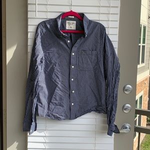 Abercrombie & Fitch button-up long-sleeve shirt.